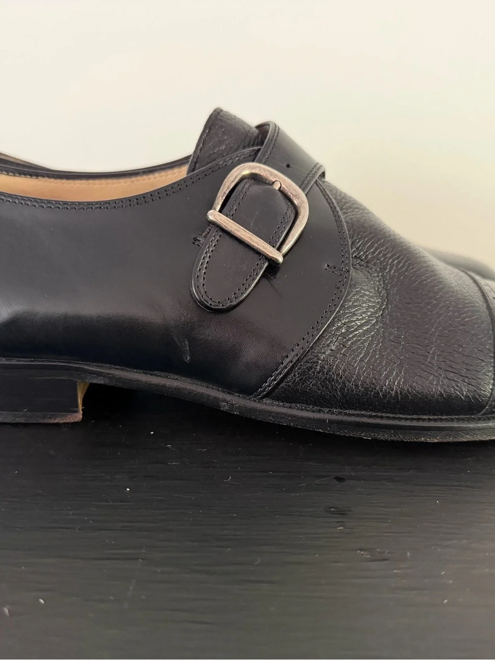 Vito Rafolo Monk Strap Shoes. Made in Italy. Size 9 1/2 M. Near New Condition.